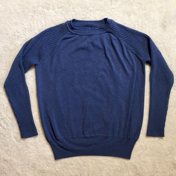 Burton Sweaters - Burton Ribbed Dark Blue Sweater